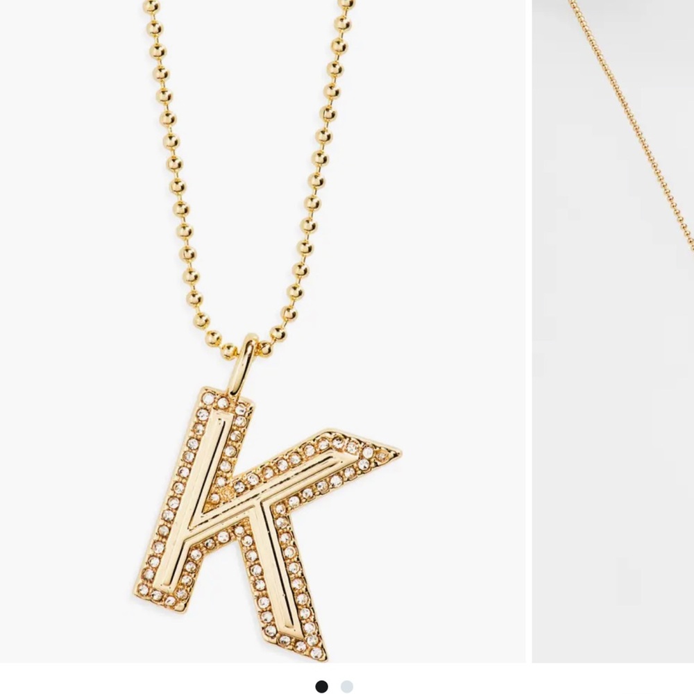 Baublebar Arianna Initial Pendant Necklace